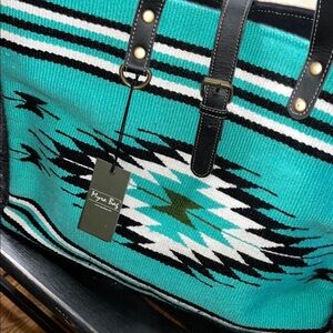 Myra Bag Riverbend Serape weekender bag
